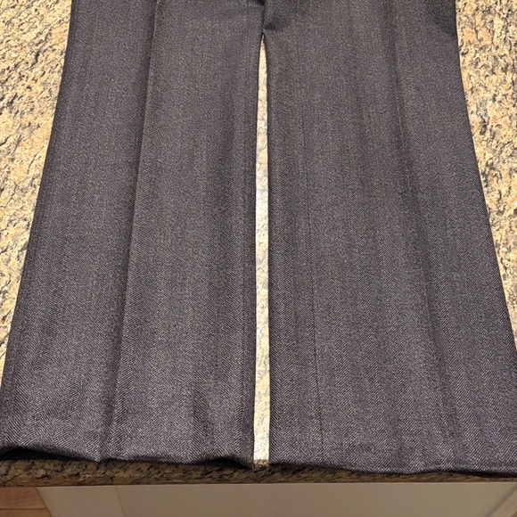 100% Wool Brooks Brothers Charcoal Dress Pants Catherine Fit - Picture 3 of 4